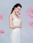 Preview: Fit-and-Flare-Brautkleid aus Spitze mit Flügelärmeln und tiefem Rückenausschnitt Ivory I Ivory/Altrosa